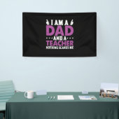 Vatertag Ich bin Vater und Lehrer Banner (Messeveranstaltung)