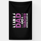 Vatertag Ich bin Vater und Lehrer Banner (Vertikal)