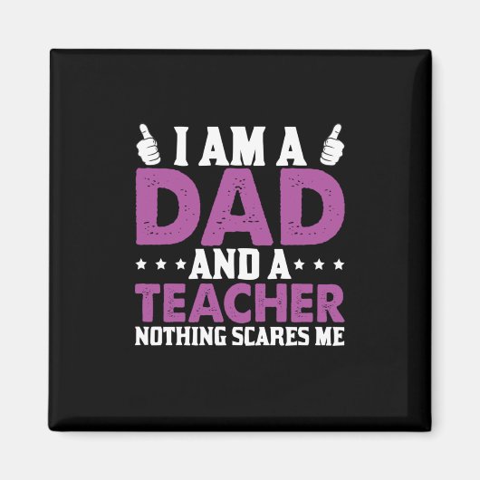 Vatertag Ich bin Vater und Lehrer Magnet (Vorne)