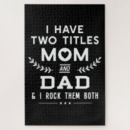 Vatertag | Ich habe zwei Titel Mama und Vater Puzzle