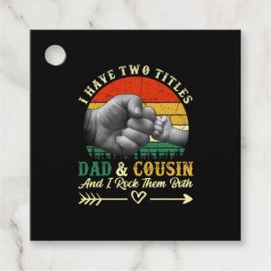 Vatertag Ich habe zwei Titel Vater und Cousin Geschenkanhänger
