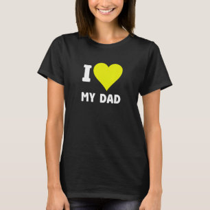 Vatertag Ich Liebe mein Vater Herzchen Vater Gebur T-Shirt