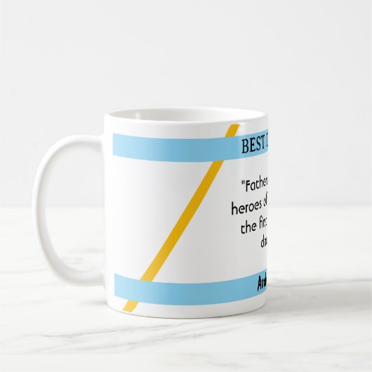 Vatertag ich Zitat 2 Kaffee Tasse (Links)