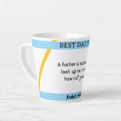 Vatertag ich Zitat 3 Kaffee Tasse (Linke Ecke)