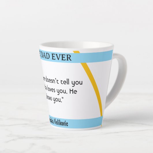 Vatertag ich Zitat 4 Kaffee Tasse (Rechte Ecke)