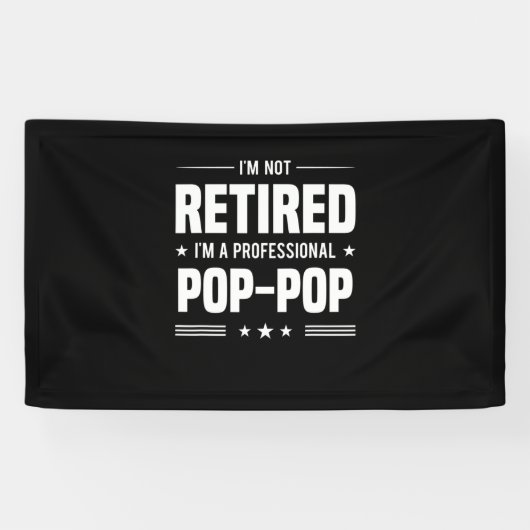 Vatertag | Im A Beruflich Pop Pop Banner (Horizontal)