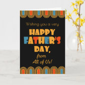 Vatertag im Deko-Stil von ganz Uns Karte (Gelbe Blume)