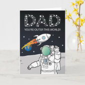 Vatertag in dieser Welt Karte (Gelbe Blume)