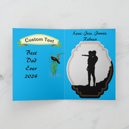 Vatertag individuell anpassbare Fangliekarte Dankeskarte (Innenseite)