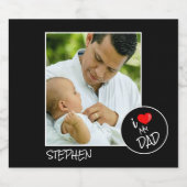 Vatertag, individuelles Foto - Personalisiert Bierflaschenetikett (Einzelnes Label)