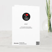 Vatertag, individuelles Foto - Personalisiert Karte (Rückseite)