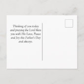 Vatertag Inspiration Bibel Verse, Sonnenuntergang Postkarte (Rückseite)