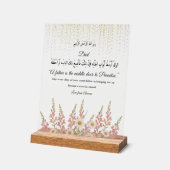 Vatertag islamisches Geschenk, Papa, Acrylplakette Acrylschild (Winkel)