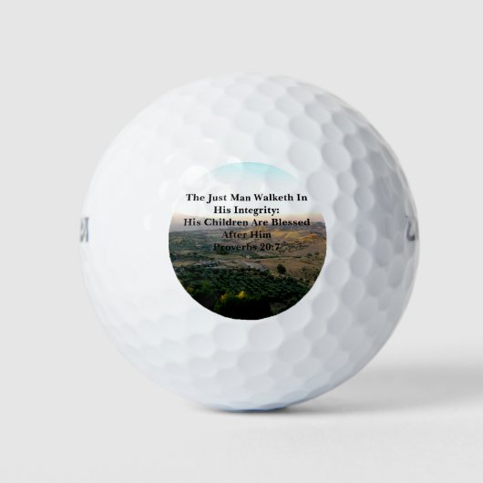 Vatertag Italien und Scripture Golf Balls Golfball (Vorderseite)