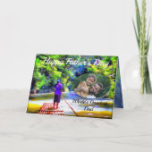 Vatertag Jamaikanischer Fluss Raft Ride J001 Karte (Vorderseite)