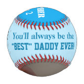 Vatertag Junge Twins Blue Foto Baseball (Vorderseite)