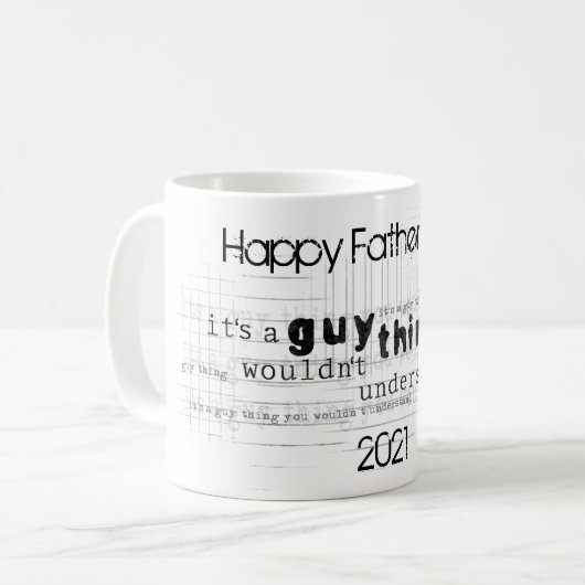 Vatertag Kaffeetasse (Vorderseite Links)