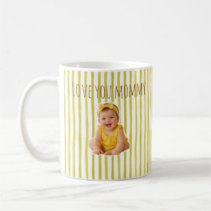 Vatertag-Kaffeetasse mit süßen gelben Streifen Kaffeetasse