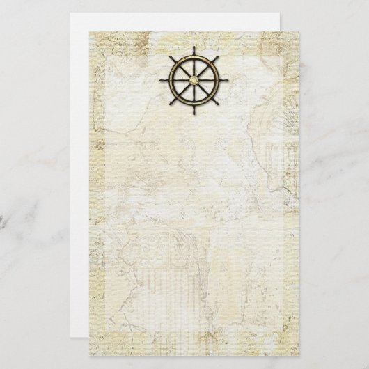 Vatertag - Kapitän-Rad Briefpapier (Vorne/Hinten)