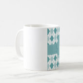 Vatertag kariert kaffeetasse (Vorderseite Links)