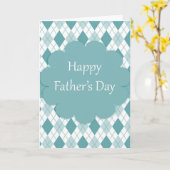 Vatertag kariert karte (Gelbe Blume)