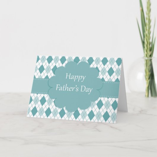 Vatertag kariert karte (Vorderseite)