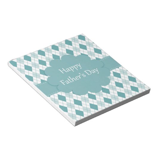 Vatertag kariert notizblock (angewinkelt)
