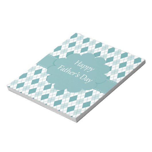 Vatertag kariert notizblock (Rotiert)