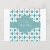 Vatertag kariert postkarte (Vorderseite)