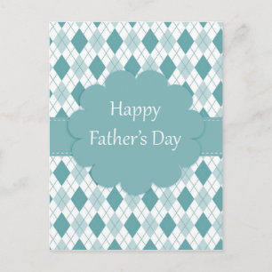 Vatertag kariert postkarte