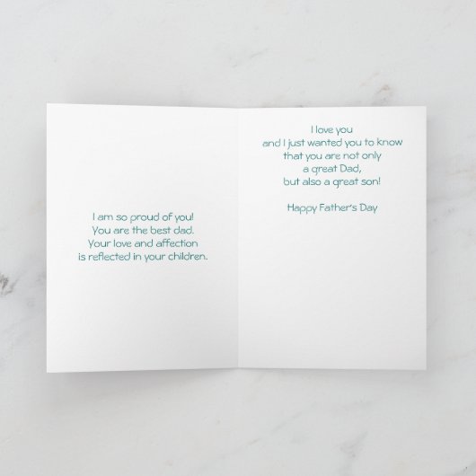 Vatertag Karte (Innenseite)