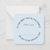 Vatertag - Karte (Rückseite)