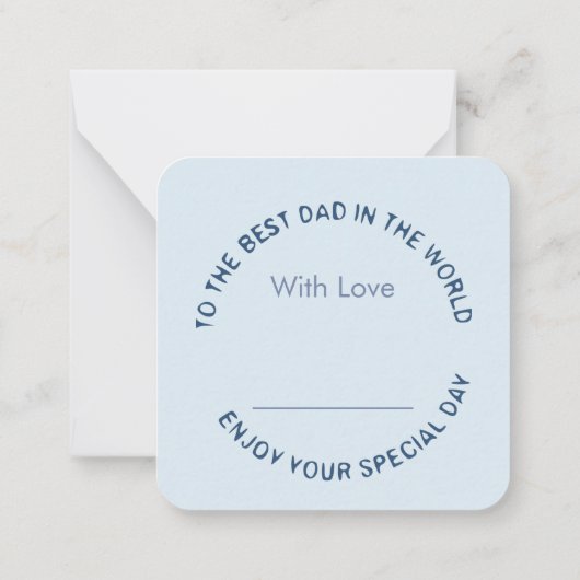 Vatertag - Karte (Rückseite)