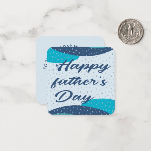 Vatertag - Karte (Vorderseite/Rückseite Beispiel)