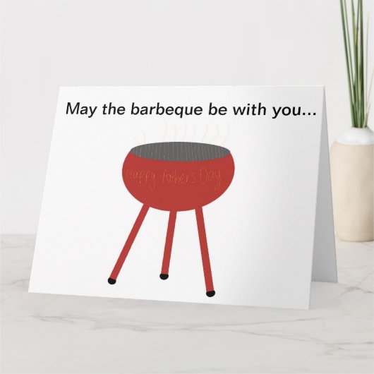 Vatertag Karte Barbeque (Vorderseite)