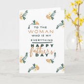 Vatertag-Karte für die Mama Karte (Gelbe Blume)