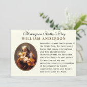 Vatertag Katholische Gedenkkarte Karte (Stehend Vorderseite)