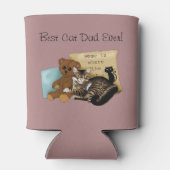 Vatertag Katze Dosenkühler (Rückseite)