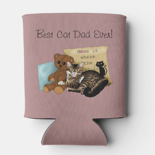 Vatertag Katze Dosenkühler (Rückseite)