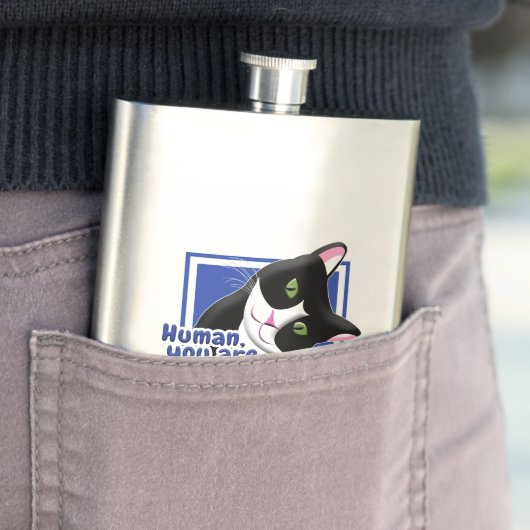 Vatertag Katze Flachmann (Beispiel)