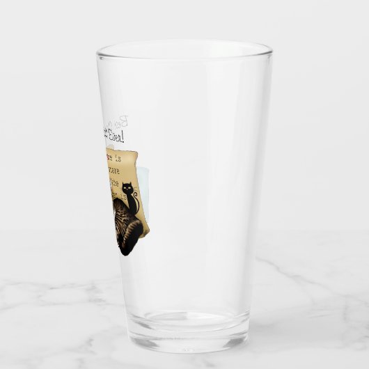 Vatertag Katze Glas (Links)