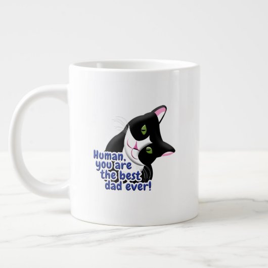 Vatertag Katze Jumbo-Tasse (Links)