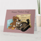 Vatertag Katze Karte (Vorderseite)