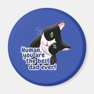 Vatertag Katze Magnet