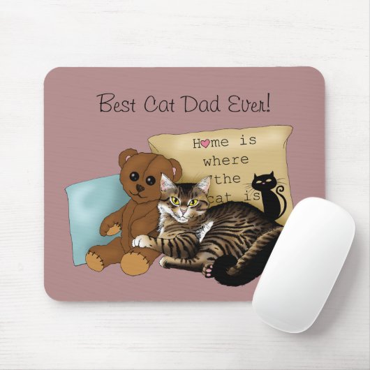 Vatertag Katze Mousepad (Mit Mouse)
