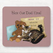 Vatertag Katze Mousepad (Vorne)