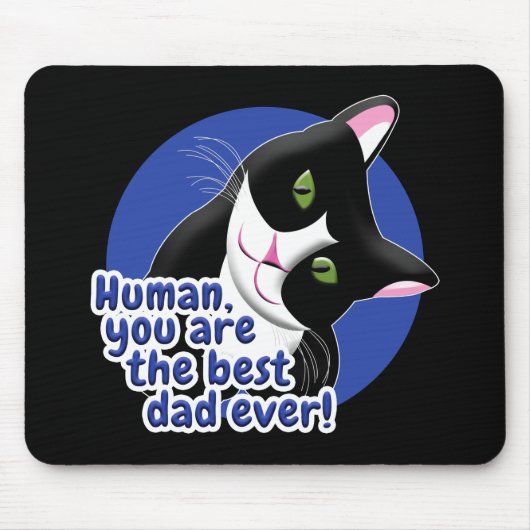 Vatertag Katze Mousepad (Vorne)