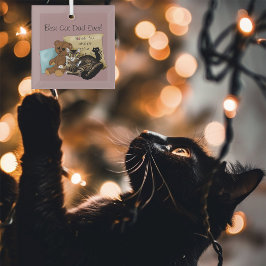 Vatertag Katze Ornament Aus Glas