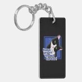 Vatertag Katze Schlüsselanhänger (Vorderseite links)