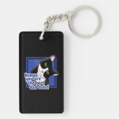 Vatertag Katze Schlüsselanhänger (Rückseite)